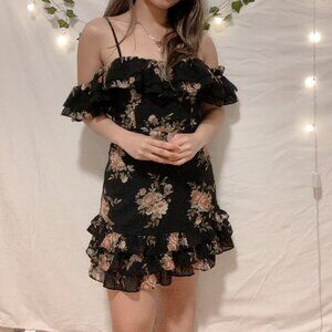 F21 Floral Tiered Strap Backless Babydoll Dress - $22 - Size S